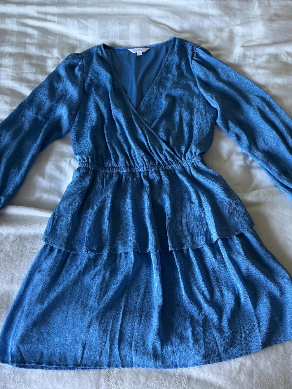 LC Lauren Conrad Blue Long Sleeve Dress - Size S